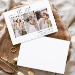 Reserva La Fecha Elegante Guardar la foto de fecha 3 Minimalista<br><div class="desc">Paisaje moderno y elegante Horizontal Tres (3) Foto Guardar el Boda de fecha con tipografía manuscrita a mano. El imán para guardar la invitación de fecha incluye tipografía y moda de guiones y un diseño sencillo al que puede agregar su imagen personalizada de fotografía de compromiso.</div>