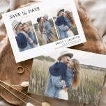 Reserva La Fecha Elegante Guardar la foto de fecha 4 simple<br><div class="desc">Paisaje moderno y elegante Horizontal Cuatro (4) Foto Guardar el imán Boda de fecha con tipografía de escritura con letras a mano. El imán para guardar la invitación de fecha incluye tipografía y moda de guiones y un diseño sencillo al que puede agregar su imagen personalizada de fotografía de compromiso....</div>