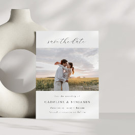 Reserva La Fecha Elegante guión Minimalista manuscrito Amplia foto