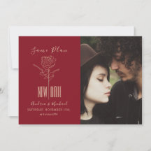 Elegante guión moderno pospuesto Boda