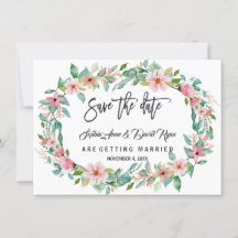 Elegante Luau Tropical Floral Wreath Salvar La Fec