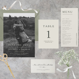 Reserva La Fecha Elegante matrimonio de fotos salva la fecha