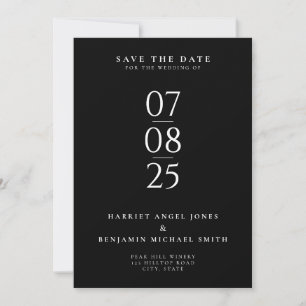 Reserva La Fecha Elegante matrimonio de Moda moderna salva la fecha