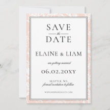 Elegante Monograma Rubor Boda Floral