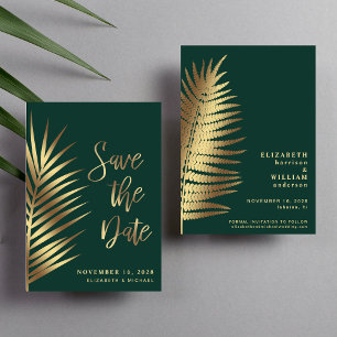 Reserva La Fecha Elegante Palm Tropical Sale De La Fecha