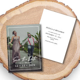 Reserva La Fecha Elegante Personalizado foto boda Guardar la tarjet
