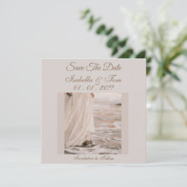 Reserva La Fecha Elegante Playa Ahorra la Fecha, Papelería de Boda