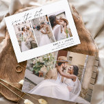 Reserva La Fecha Elegante Save the Date 4 Foto Minimalista<br><div class="desc">Paisaje moderno y elegante Horizontal Cuatro (4) Foto Guardar el Boda de fecha con tipografía de escritura con letras a mano. El imán para guardar la invitación de fecha incluye tipografía y moda de guiones y un diseño sencillo al que puede agregar su imagen personalizada de fotografía de compromiso.</div>