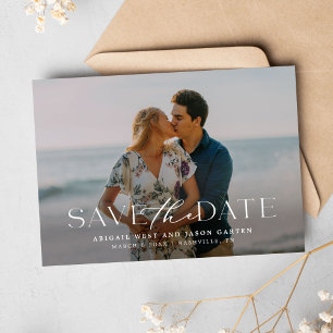 Reserva La Fecha Elegante Save the Date con Foto