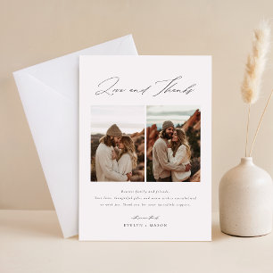 Reserva La Fecha Elegante Script 6 Boda de fotos Código QR