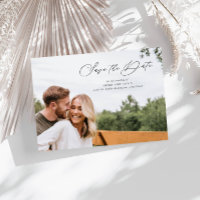 Elegante Script Full Photo Horizontal