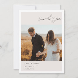 Reserva La Fecha Elegante Sencillo Con Flores De Arte De Líneas Y B