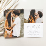 Reserva La Fecha Elegante tipografía Salven la foto de fecha Minima<br><div class="desc">Boda Guardar las tarjetas de fecha que tienen una foto en la parte delantera y trasera. Las tarjetas Save the Date contienen una moderna tipografía de escritura cursiva con letras a mano que son elegantes,  simples y modernas para usar después de la minimalista celebración del día de la boda.</div>