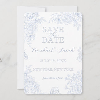Reserva La Fecha Elegante toile floral con foto plana