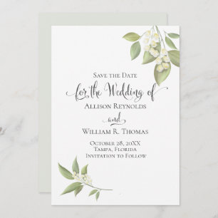 Reserva La Fecha Elegante vegetación de la respiración del bebé veg