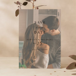 Reserva La Fecha Elegante Vellum Overlay Watercolor 2 Photo Boda