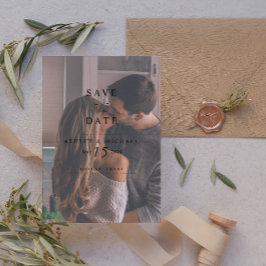 Reserva La Fecha Elegante Vellum Overlay Watercolor Boda de fotogra