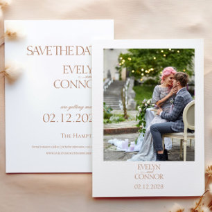 Reserva La Fecha Elegante Y Elegante Boda Fotográfica Salva La Fech