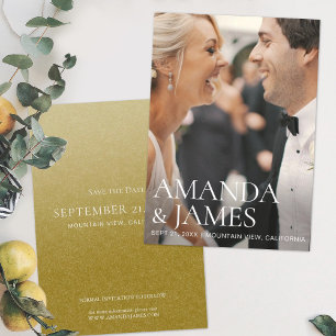 Reserva La Fecha Elegante y moderno casamiento de fotos Guardar la