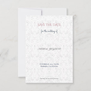 Reserva La Fecha Elegante y Retro Save the Date – Sin Foto   Único
