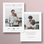 Reserva La Fecha Elegante y simple Boda de fotos de Borgoña moderna<br><div class="desc">Esta sencilla y elegante y moderna boda fotográfica ahorra la plantilla de la tarjeta plana de fecha en la que aparecen sus nombres y detalles en negro. Se ve genial con esquinas nítidas o redondeadas, intenta que ambas se vean en modo de edición para ver qué te agarra. El color...</div>
