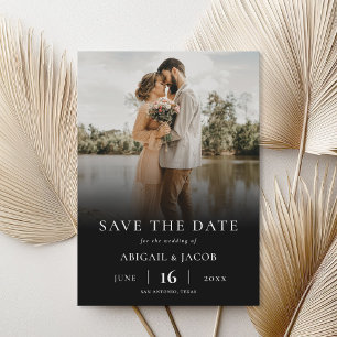 Reserva La Fecha Elegante y simple casamiento de fotos moderno salv