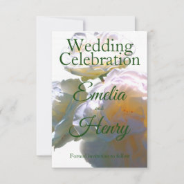 Reserva La Fecha Elegantes rosas de color melocotón blanco naranja