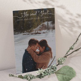 Reserva La Fecha Ella Dijo Sí Script Typography Moderno Minimalista