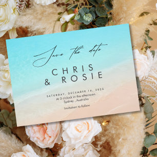 Reserva La Fecha En la playa, boda acuática en el lago Ahorra la fe