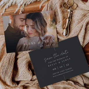 Reserva La Fecha En línea   Boda de Foto Minimalista Moderna