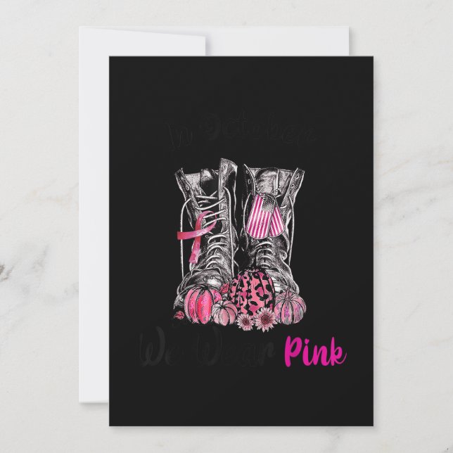 Reserva La Fecha En Octubre Usamos Cáncer De Mama De Veteranos De A (Anverso)