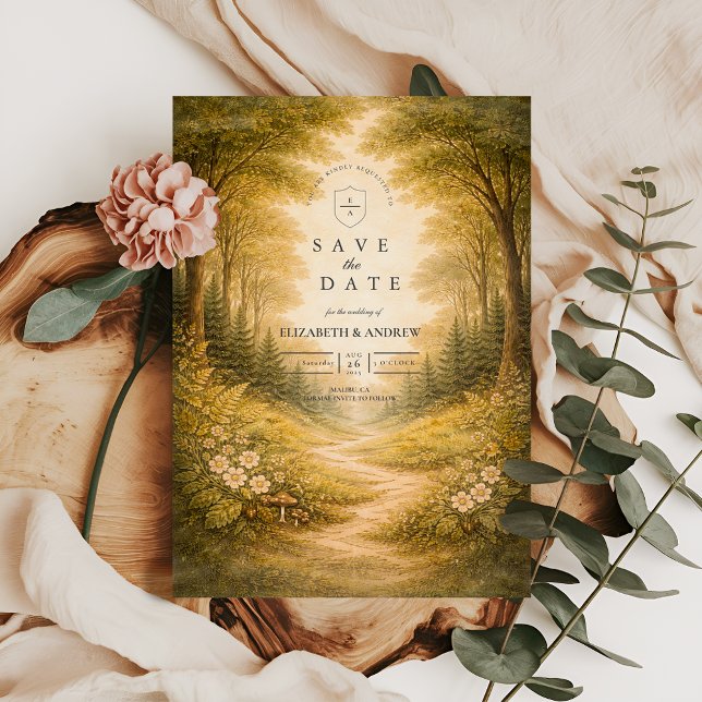 Reserva La Fecha Enchanted Forest Path Wedding (Subido por el creador)