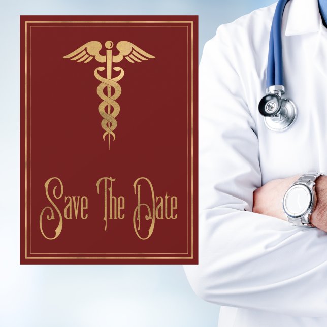 Reserva La Fecha Enfermera Médica De Caduceus Médico Red Save The D (Subido por el creador)