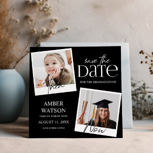 Reserva La Fecha Entonces y Ahora   2 Fotos Graduación