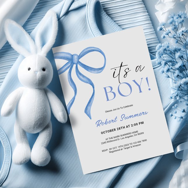 Reserva La Fecha Es una Cinta Azul de Niño  (Subido por el creador)