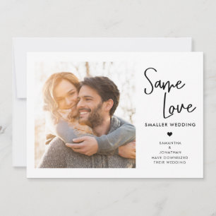 Reserva La Fecha Escritura a mano Mismo amor Boda más pequeño