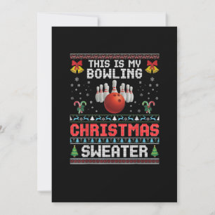 Reserva La Fecha esta es mi boliche navidades suéter feliz Navidad
