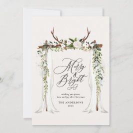 Reserva La Fecha Estacionamiento rústico foto alegre y navidad de m