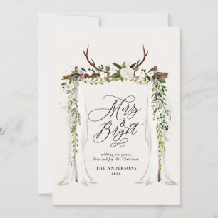 Reserva La Fecha Estacionamiento rústico foto alegre y navidad de m