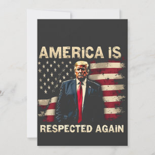 Reserva La Fecha Estados Unidos es nuevamente respetado Trump, Esta
