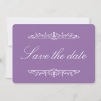 Estilo Regencia Jacinto Save the Date elegante 