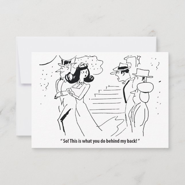 Reserva La Fecha Esto es lo que haces a mis espaldas, divertido (Anverso)