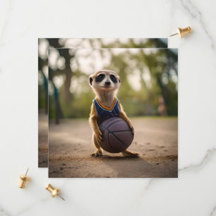 Reserva La Fecha Estrella del Pequeño Hoop: El bebé Meerkat sostien
