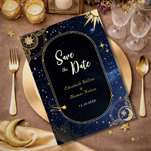 Reserva La Fecha Estrella fugaz azul boda celestial del sol y la lu