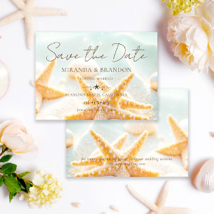 Reserva La Fecha Estrellas de Mar Modernas y Elegantes Bodas en la 