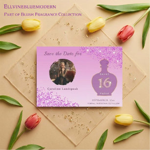 Reserva La Fecha Estudio de Fragancias Pink Glitter Paris Sweet 16