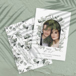 Reserva La Fecha Eucalyptus boda botánico elegante foto simple<br><div class="desc">Eucalyptus botánico elegante arco moderno foto simple boda elegante</div>