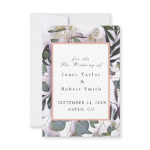 Eucalyptus Bouquet con Boda de la frontera rosa