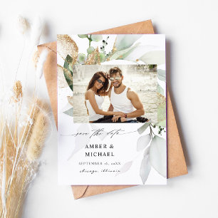 Reserva La Fecha Eucalyptus Glow Photo Save the Date 3