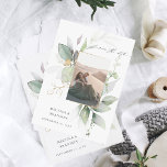 Reserva La Fecha Eucalyptus Glow Vertical Photo Save the Date<br><div class="desc">Consigue que tus invitados estén emocionados y listos para celebrar a tu boda o fiesta con tu foto vertical Eucalyptus Glow Save the Date Card.</div>